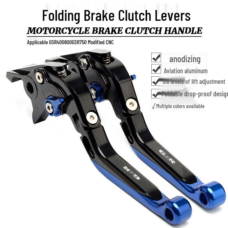 CNC Folding Brake Clutch Lever for GSR400/600, GSR750, GSX-S750