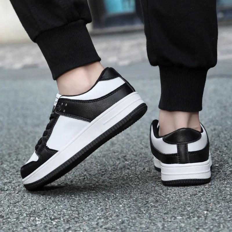 Children's size 28-39 classic sneakers white autumn leather boys breathable waterproof non-slip girls casual sports shoes