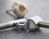 Garlic Press, Juicer, Crusher, Solid Steel, Silver