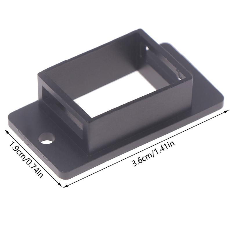 RJ45 1-Port Metallschraube Metall-Panelmontage Keystone-Adapterhalter Langes leeres Montageblech Rahmen Modul