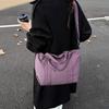 Solid Color Handbag Women's Large Capacity Lightweight Tote Bag Commuter Shoulder Crossbody Bag