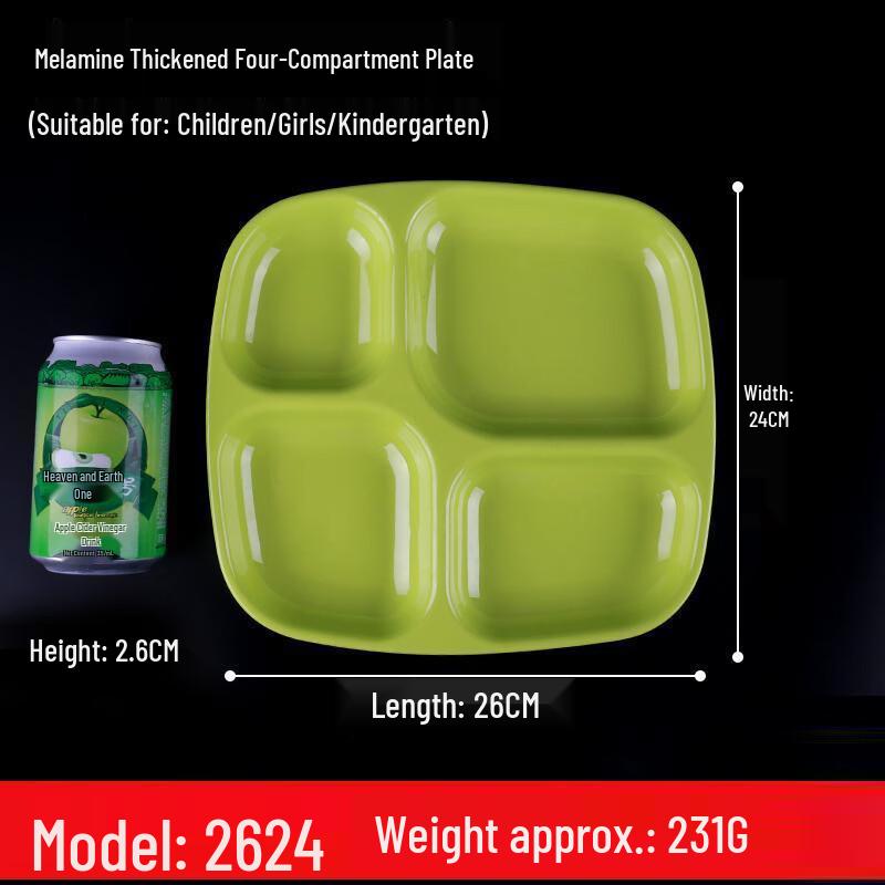 

Jijun Thick Melamine Divided Lunch Plate