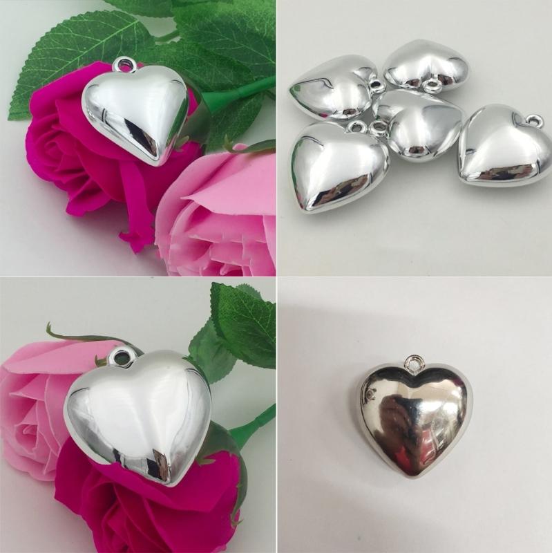 Elegant Heart Pendant for Choker Necklace Making Stylish Necklace Bead for DIY Necklace Jewelry Making Pendant with Hole