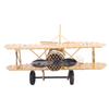 Retro Airplane Model Delicate Vintage Biplane Handicraft for Home Decoration Cafe Ornament