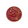 Modern Red Geometric Pin Alloy Brooch Unique Fashion Accessory For Clothing And Handbags