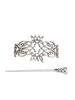 1pc Retro Metal Flower Leaf Wrapped Hairpin Niche Celtic Pattern Hairpin Medieval Style Retro Party Personalized Headwear