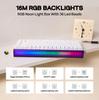 Tastiera da Gaming Cablata Magnetica MechLands Aula Hero84 HE con Foro Rapido Regolabile Scatola Luminosa RGB Effetto Retroilluminazione, Attuazione 0,01 mm,