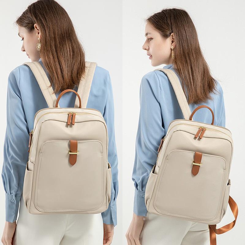 Spring and Summer New Simple Trendy Large Capacity Oxford Cloth Backpack Travel Backpack