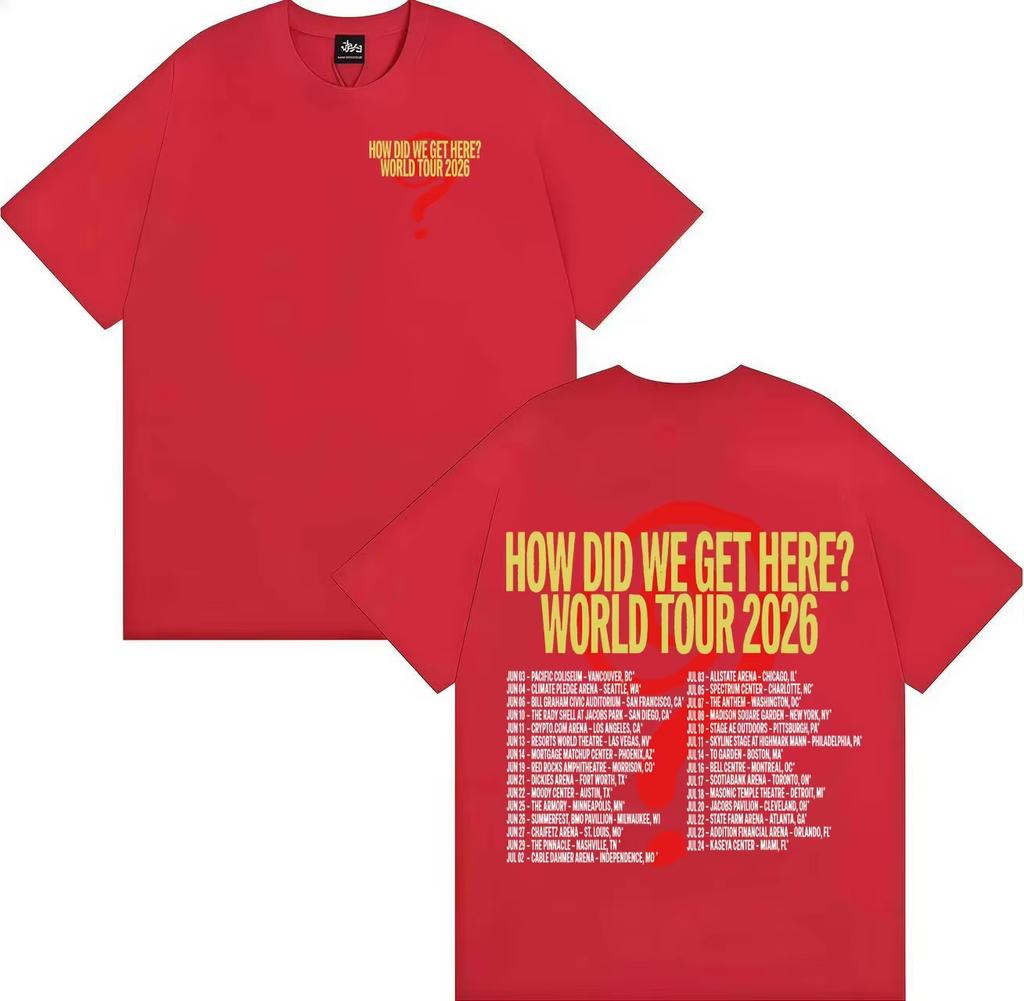 Streetwear Louis Tomlinson How Die We Get Here Double Sided Print Tees Pure Cotton TShirts Hip Hop 2026 Tee Shirt Streetwear
