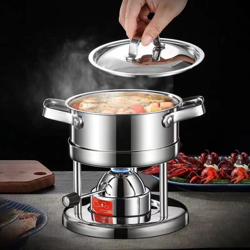 LIJIA KITCHENWARE 304 Stainless Steel Personal Hot Pot
