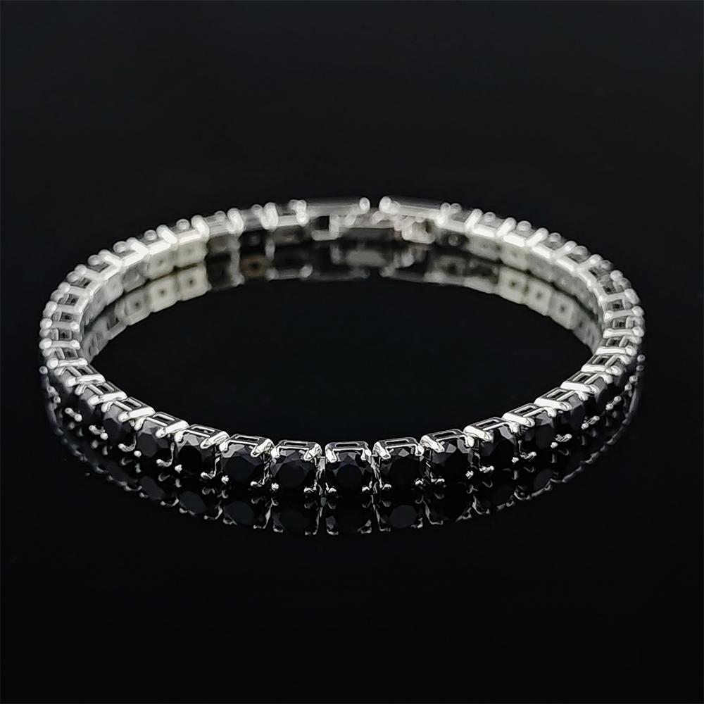2026 Neuankunft Mode Einzigartiges Design Hellschwarzes Armband Armreif für Damen Valentinstagsgeschenk S5787-schwarz