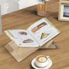 Acrylic X-Shaped Book Holder Stand for Cookbook Recipe Menu Storybook - Display Rack for Ball Opening Reading Books