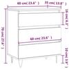 VidaXL Buffet Sonoma gris 60x35x70 cm Bois d'ingénierie 827186