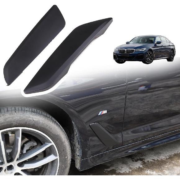 Front Fender Side Air Flow Fender Vent Cover Trim Compatible with BMW 5 Series 2018-2022 G30 G38 Side Wing Air Vent Hood Intake Fender Cover Trim матовый черный