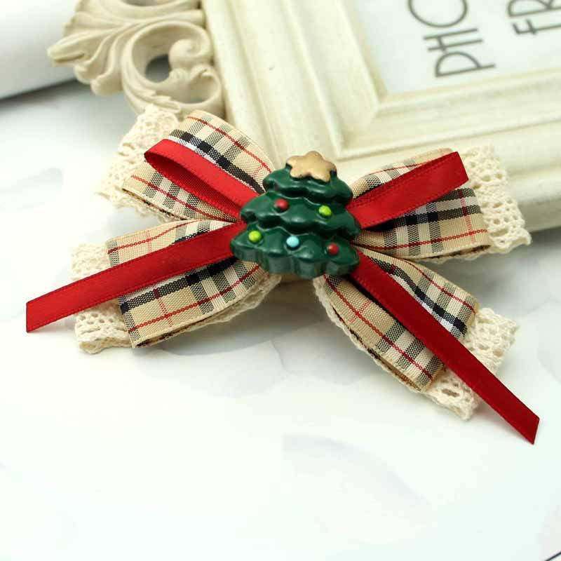 Super mielos Kalėdinės plaukų segtukai: Kalėdų Senelio ir Sniego Senio galvos apdangalas su kaspinėliu ir nėriniuotu audiniu