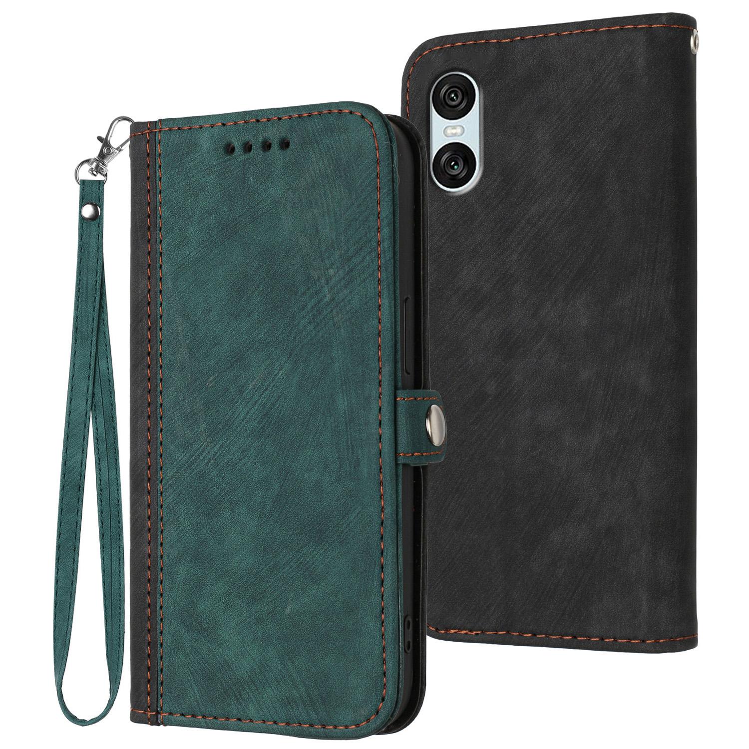 

YX0020 For Sony Xperia 10 VI Case PU Leather Flip Phone Cover Skin Touch Texture B