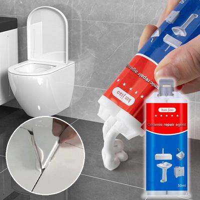 Opravná pasta na dlaždice a keramickú glazúru Fixácia odštiepení vane a prasklín umývadla so super priľnavosťou pre porcelán, keramiku, smalt