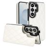Cartera de Piel con Ranura para Tarjetas Magnéticas de Lujo para Samsung S26 Ultra Edge S24 Plus S25 FE A56 A36 A16 Funda tipo Bolsillo con Soporte de Diamante
