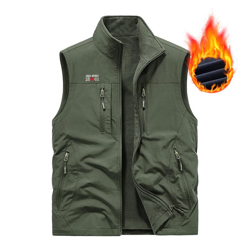 Photography Quick Drying Multi Pocket Fishing Suit Outdoor Autumn and Winter Breathable Fabric Taslon Vest