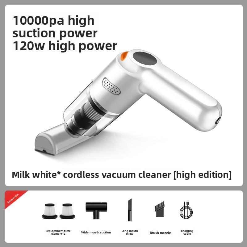 Беспроводной мини-пылесос 10000ПА Высокая мощность 120Вт Беспроводной ручной робот-воздуходувка для пыли для автомобиля дома шерсти домашних животных