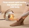 Portable Small Space 500W Heater Fast Heating Lightweight Desktop Warm Air Heater Indoor Office Household Warmer Fan