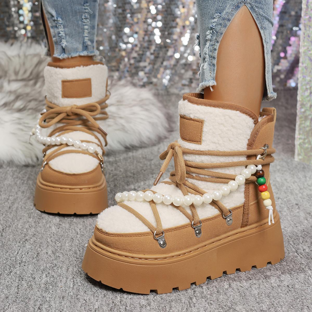 

Женские зимние ботинки на платформе широкой полноты, замшевые ботильоны с увеличением высоты, оптовые универсальные зимние ботинки для женщин 39 верблюд