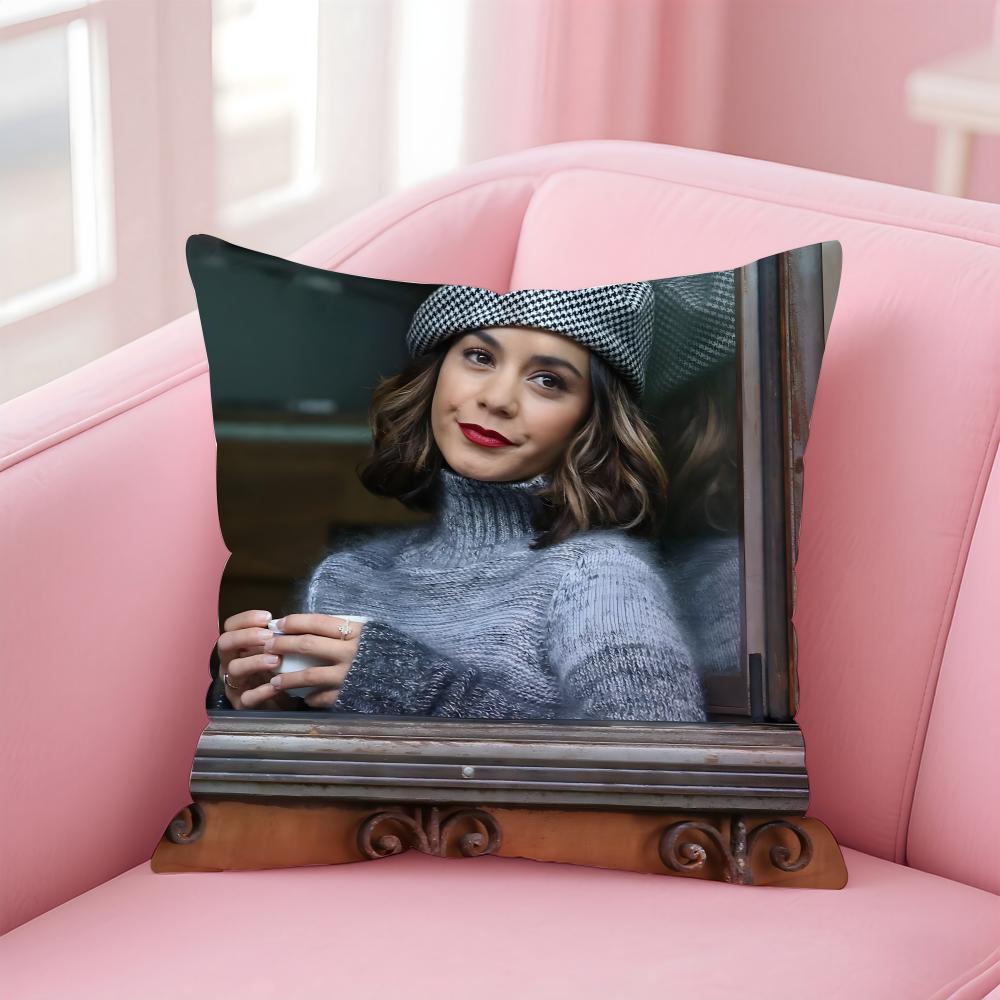 V-Vanessa Hudgens Cushion Cover Pillow Case Soft Friendly Fabric & Concealed Zipper