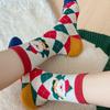 Cotton Happy Christmas Socks Thickened Santa Claus Socks Funny Christmas Socks  Girl