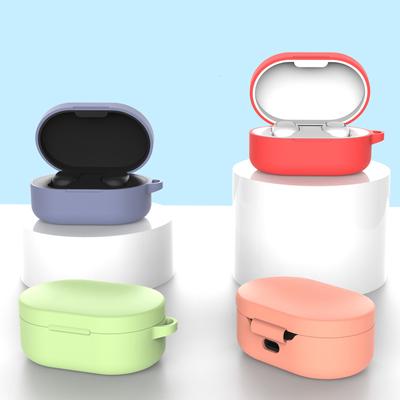 Silicone Pure Color Liquid Silicone Earphone Protective Case Cover For Redmi Airdots