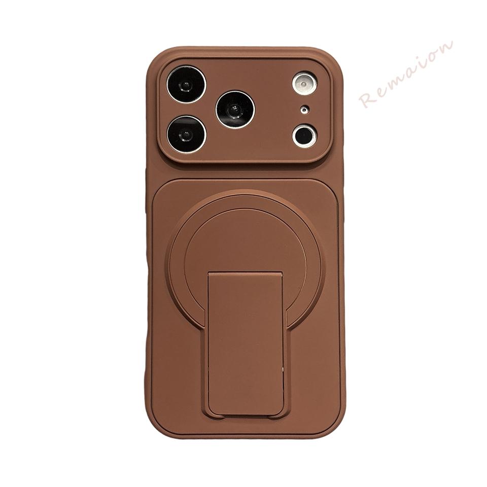 Official Magnetic Stand Phone Case For For Iphone 17 11 12 13 14 1 16 17 Pro Max Liquid Shockproof Protector Cover