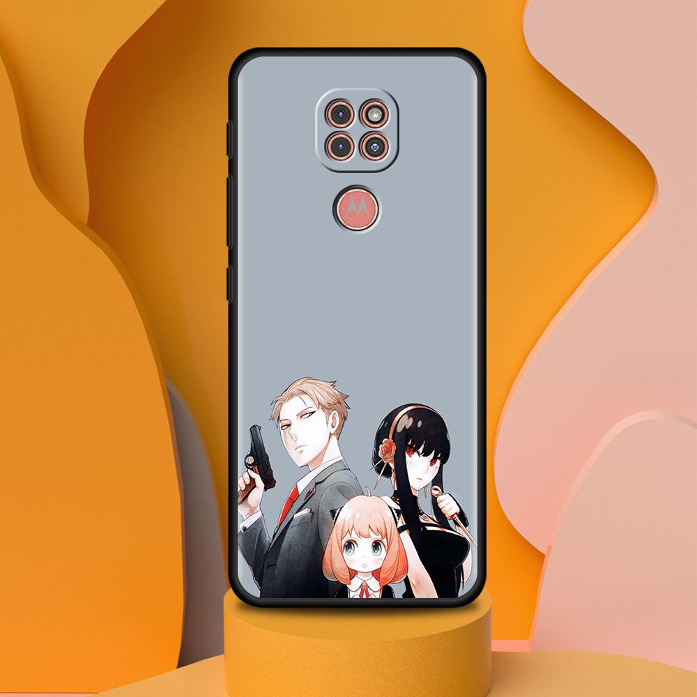 Pouzdro pro Motorola G30 One Fusion Plus G9 Play G8 Power Lite Hyper G Stylus Edge Pro E6s G60 G50 Kryt na telefon SPY FAMILY Anime Sac