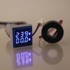 22MM Quadratische LED Digitale Dual Voltmeter Amperemeter Signalleuchten Spannung Ampere Strommesser Indikator Tester Messung AC 60-500V