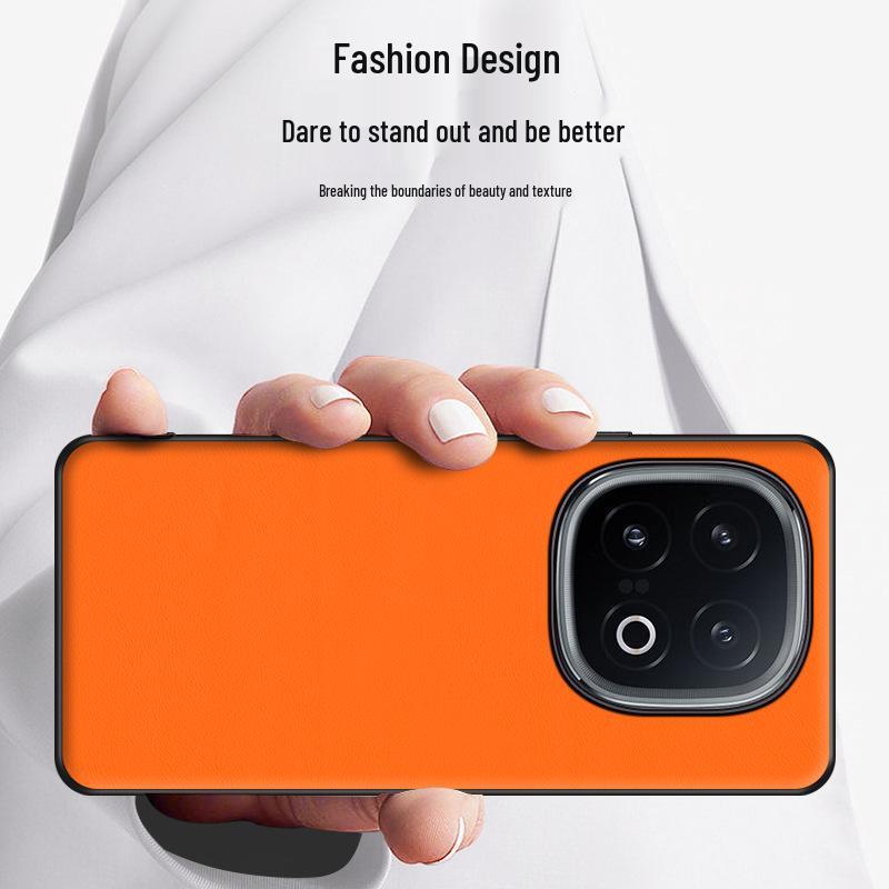 Flüssige Lederhülle für iQOO 15 mit präzisem Objektivausschnitt