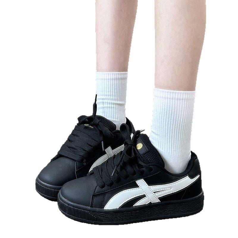 Wind niche black bread shoes women's summer new trend fashion versatile casual sports board shoes
