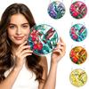 Acrylic Puzzle Hanging Ornament 83 2D Round Suncatcher with Hummingbird and Floral Pattern for Home Window Decor Display