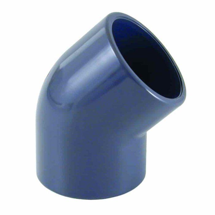 Coude PVC 45° à emboîtement 32 mm PN16, Raccord Plomberie