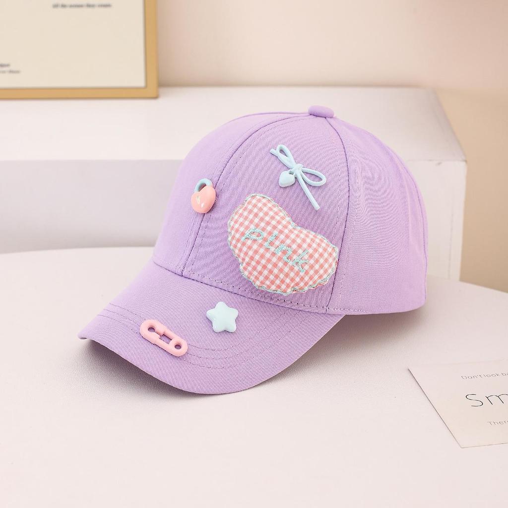 2025 Fashion Kids' Sun Protection Baseball Cap with Cartoon Duckbill Design for Spring & Autumn