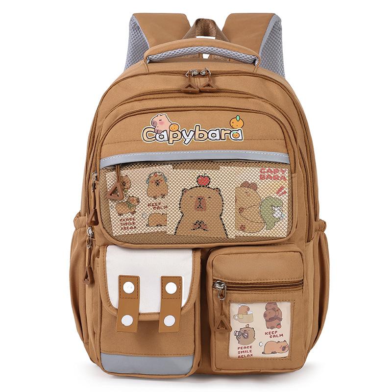 Cartoon Primary School Student Schoolbag  Backpack  Lightweight  Large Capacity Wear Resistant Children's Schoolbag