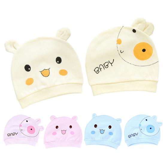 Unisex Baby Hat Newborn Toddler Beanie Cute Smile Face Rabbit Design Cotton Cap Warm