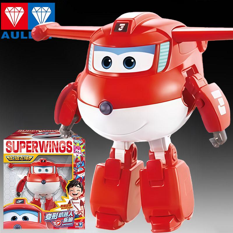 AULDEY Оригинал Super Wings Джетт Сяо Ай Шеф полиции Дали Куйин Шаци Сяо Са Классический Ангар Стена Трансформирующегося Робота