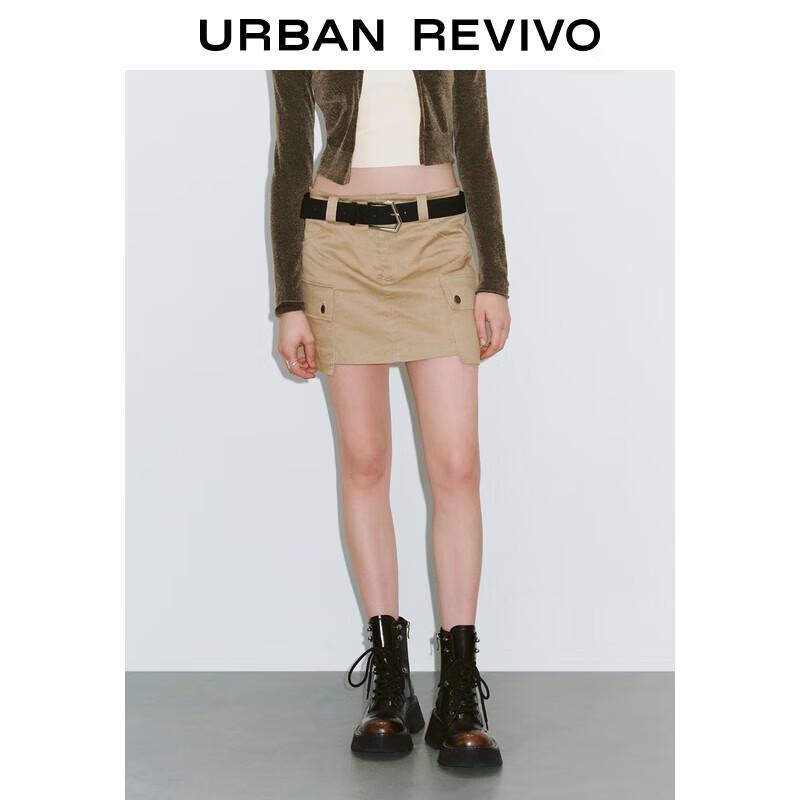 UR 2025 Autumn Women s Belted Workwear Mini Skirt S