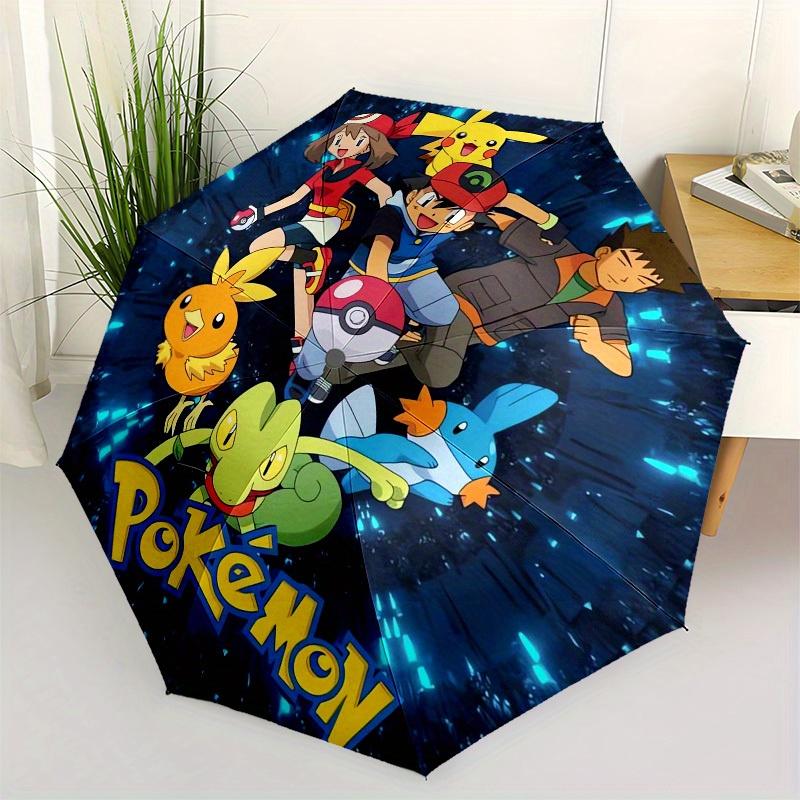 1pc Pokemon-Pikachu Themed High-quality Umbrella,Automatic Opening and Closing Umbrella,Multi-functional Umbrella G0811245