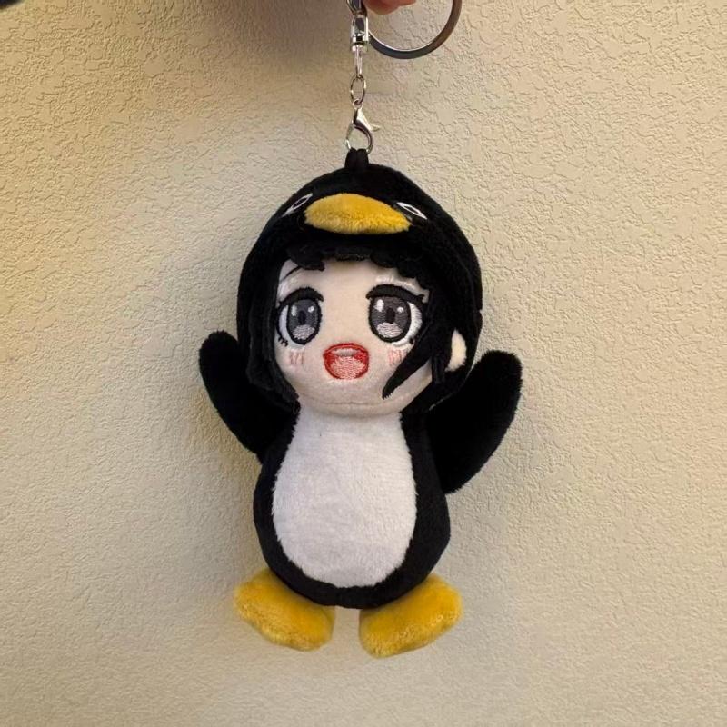 Gugu Gaga Penguin Doll Cartoon Anime Peripheral Plush Toy Desktop Decoration Collection Cotton Doll Gugu Gaga Penguin Keychain