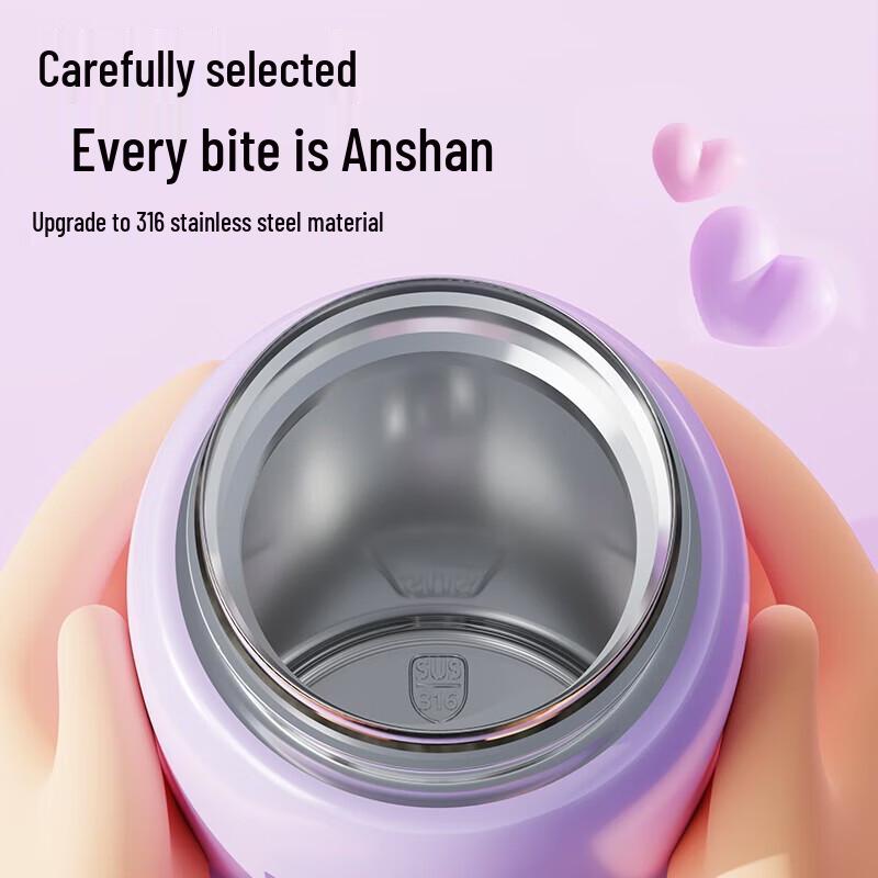 TAFUCO Kuromi 500ml 316SS Dual-Lid Insulated Bottle