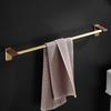 Golden Bathroom Shelves Bathroom Wood Towel Rack Wall Mounted Storage Towel Bar Pole Slippers Rack Tripod Toilet Paper Shelf