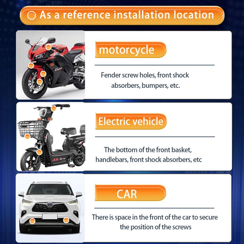 1/2pcs LED Motorcycle Headlight 2-Color Projector Moto Bike Mini Driving Spot Fog Lamp Motorcycle Super Bright Spotlight