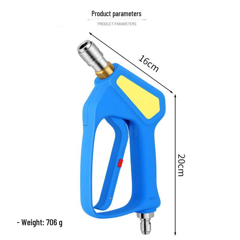 High-Pressure Car Wash Water Gun 350bar/5000psi Multifunctional Spray Nozzle