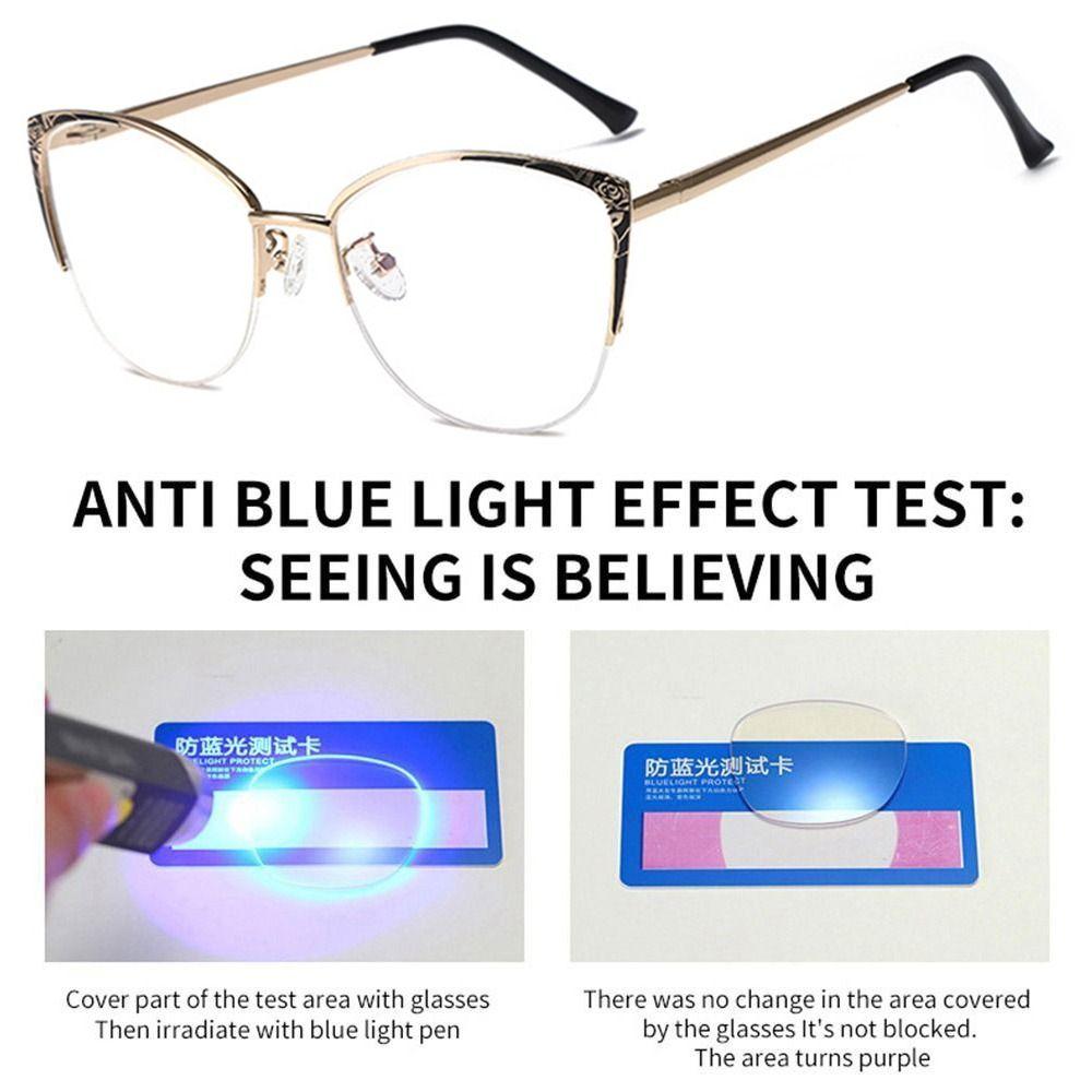 Eye Protection Anti-Blue Light Glasses Blue Ray Blocking Metal Frame Eyewear Ultralight Optical Spectacle Eyeglass Men Women