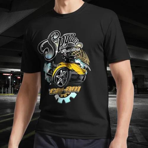 

Can Am Spyder Roadsters Retro Logo Active Футболка Смешная Размер S-5XL S чёрный