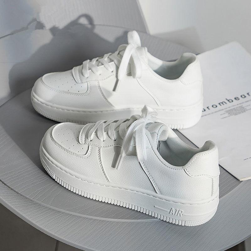 

Women s shoes little white shoes spring and autumn new fashion versatile niche ins trendy shoes children s leisure sports flat baseplate shoes 35 белый